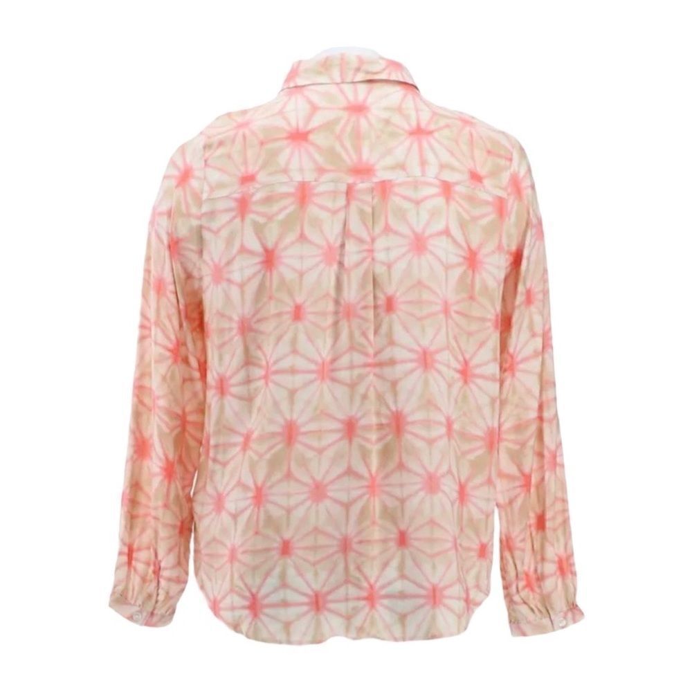 Denim & Co. Printed Button-Front Soft Shirt - Picture 6 of 7